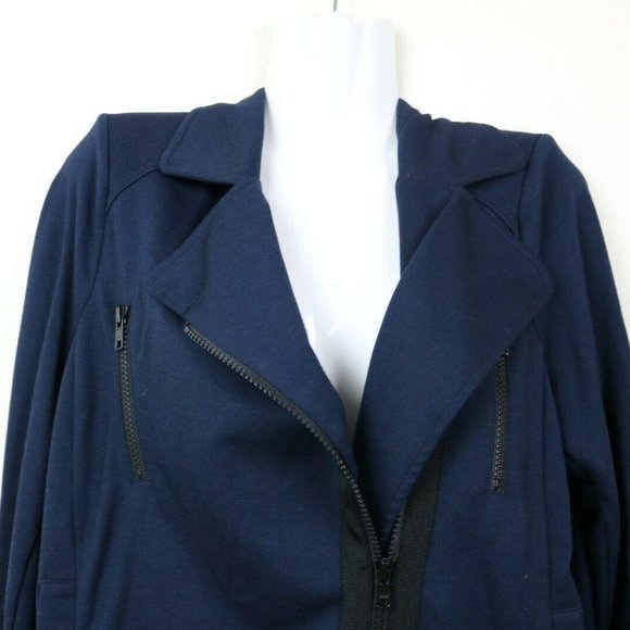 Cabi Womens Jacket Moto Assymetrical Zipper Nylon - Picture 3 of 7